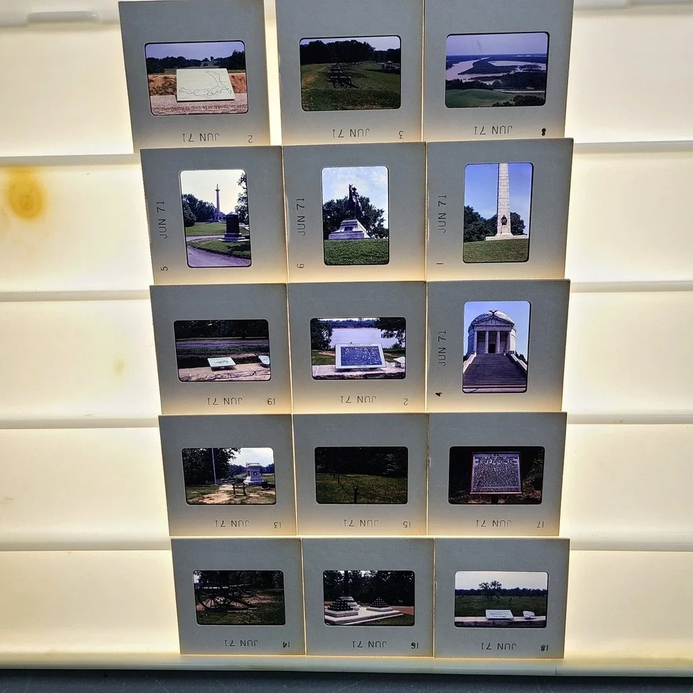 Lot of 30 Slides Civil War‎ Battlefields Tourist Scenery Photos 1971